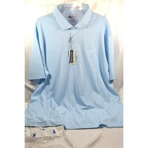 Onward Reserve Striped Performance Pique Polo Jekyll Island Golf Club - XXL